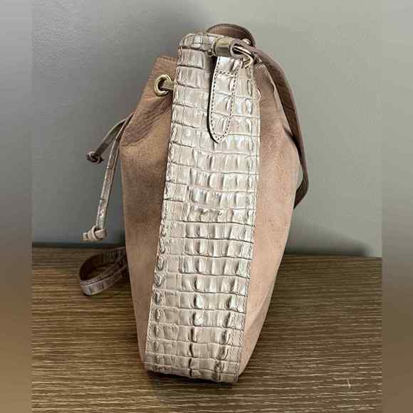 Brahmin Soft Leather & Alligator Embossed Leather Crossbody - Picture 6 of 15